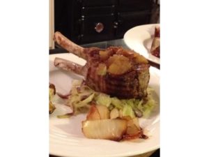 Thick Pork Cutlets with Apple and Ginger sauce